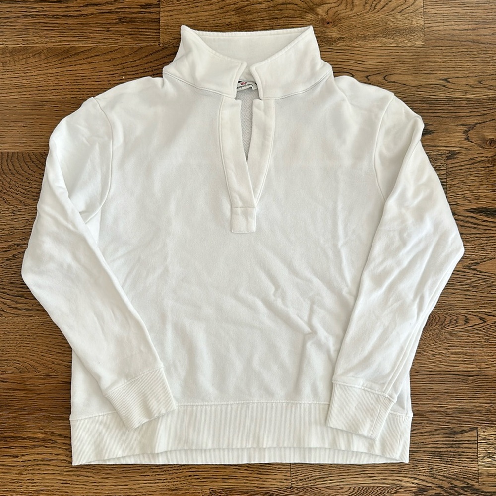 Vineyard Vines White Pullover Top Shirt Small